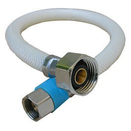 Faucet Connector, Flexible Poly, 3/8-In. Compression x 1/2-In. Iron Pipe x 16-In.