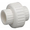 PVC Pipe Fitting, Solvent Weld Slip Union, Schedule 40, 2-In., Slip x Slip