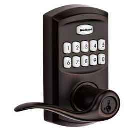 917 SmartCode Electronic Tustin Lever, Venetian Bronze, 30 Customizable Codes