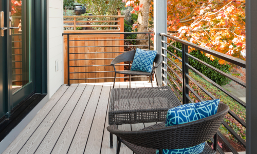 Outdoor decking and railing