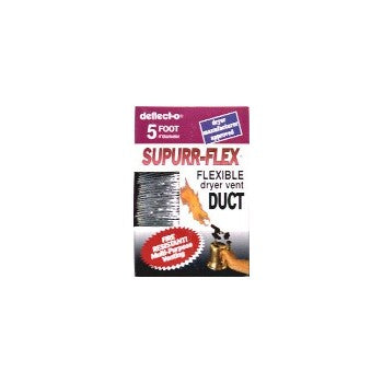 Deflect-O F0405B Supurr Flex Duct, 4 inch x 5 foot