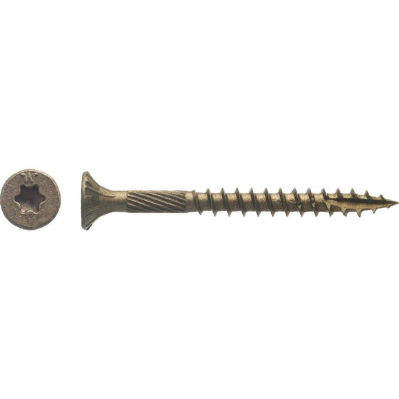 Big Timber #8 x 1-3/4 In. Bronze Flat Head Wood Screw (173 Ct., 1 Lb.)