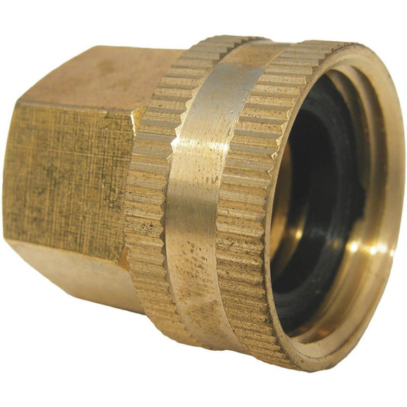 Lasco 3/4 In. FHT x 1/2 In. FPT Brass Adapter