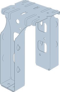 Simpson Strong Tie PFDB Post-Frame Top-Flange Saddle Hanger for 2x Joists