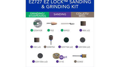 Dremel Dremel EZ727-01 EZ Lock™ Sanding and Grinding Rotary Accessory Kit