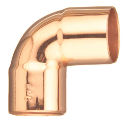 Elkhart Products 90° Elbow-Close Ruff Wrot Copper C x C