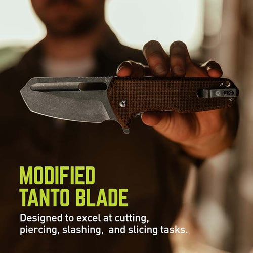 TRUE CEJA Tanto Flipper Knife