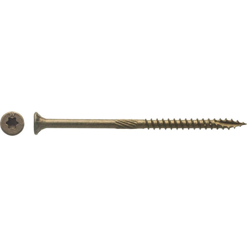 Big Timber #9 x 3-1/8 In. Bronze Flat Head Wood Screw (380 Ct., 5 Lb.)