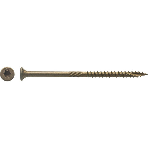 Big Timber #9 x 3-1/8 In. Bronze Flat Head Wood Screw (76 Ct., 1 Lb.)