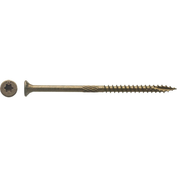Big Timber #9 x 3-1/8 In. Bronze Flat Head Wood Screw (76 Ct., 1 Lb.)